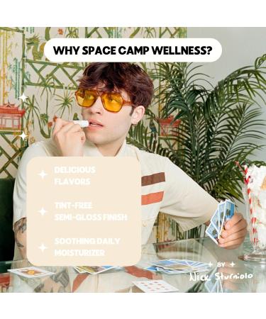 Space Camp Wellness Jumbo Lip Balm - Sweet Vanilla Organic Flavor (2 Pack) | Shop Internationally - Buy Online on GoSupps.com