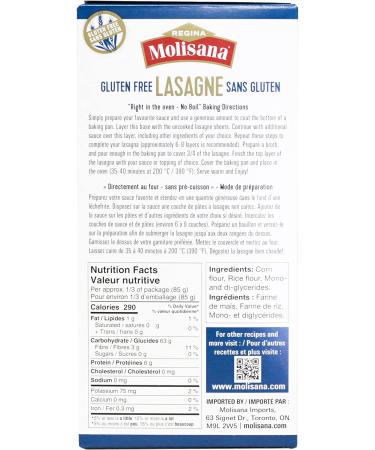 Regina Molisana Lasagna Gluten Free 250 g - Buy Online on GoSupps.com