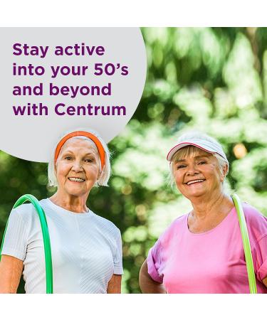 Centrum Silver Women's Multivitamin for Women 50 Plus Multivitamin/Multimineral Supplement with Vitamin D3 B Vitamins Calcium and Antioxidants Gluten Free Non-GMO Ingredients - 300 Count 100 Count (Pack of 3) - Buy Online on GoSupps.com