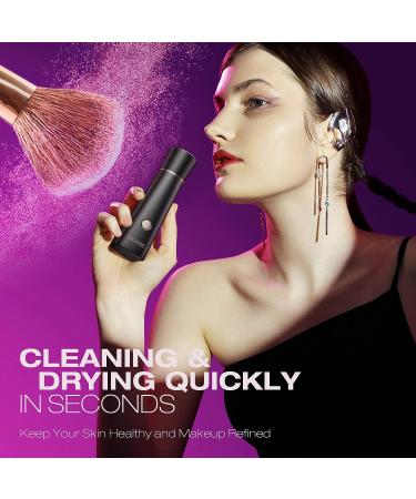 NICARE Premium Makeup Brush Cleaner & Dryer - Electric Automatic Brush Cleaner Spinner for Deep Cleaning Makeup Brushes - Beauty Tool for Quick & Efficient Cleansing (Black) - Buy Online on GoSupps.com