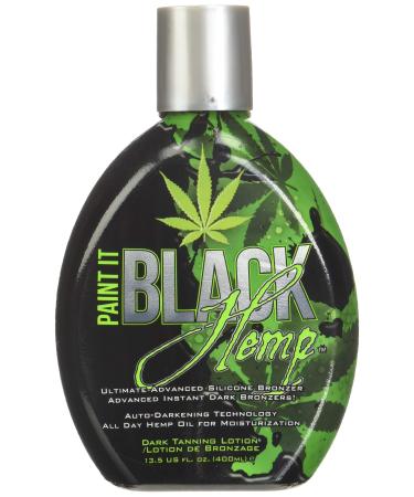 Millennium Tanning Products - Paint It Black Hemp Bronzer & Dark Tanning Lotion - 13.5 Ounce