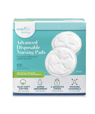 Evenflo Feeding Disposable Breast Pads for Nursing Women  Breathable and High Absorbency White (Pack of 100) 100 Count (Pack of 1) White - Buy Online on GoSupps.com