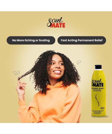 SOUL MATE Anti-Dandruff Shampoo with Sericin | 15.2oz Scalp Exfoliator for Men & Women | Dandruff Free & Itch Relief Hair Treatment - Buy Online on GoSupps.com