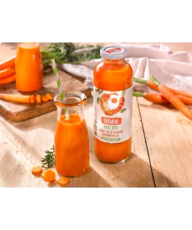VITABIO - 100% Pur Jus - Carrots - 500ml - Lot of 6 - ORGANIC - Buy Online on GoSupps.com