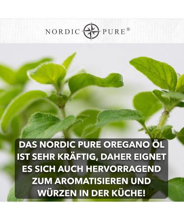Buy Nordic Pure Oregano Oil 30ml - 100% Pure Essential Oil No Additives Food Quality 1200 Drops Imported from Germany - Buy Online on GoSupps.com
