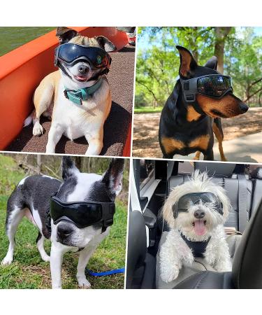 NAMSAN Medium Dog Goggles | Anti-UV Glare Sunglasses for Small to Medium Dogs | Adjustable Motorcycle Glasses for Doggy Eye Protection - Buy Online on GoSupps.com