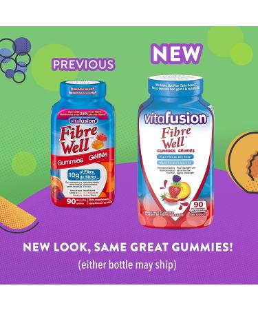 Vitafusion Fibre Well Gummies - 90 Fiber Supplement Gummies - Buy Online on GoSupps.com