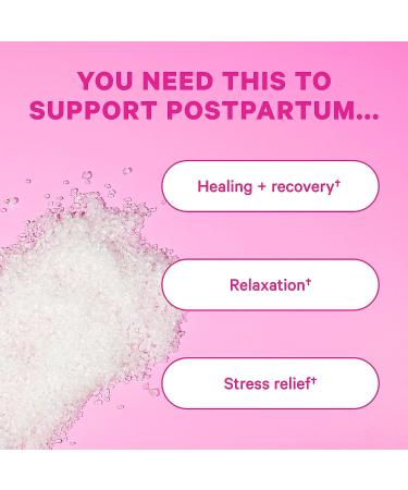 Pink Stork Postpartum Sitz Bath Soak - Dead Sea Salt for Perineal Care & Recovery - Labor and Delivery Essentials - 1 lb - Buy Online on GoSupps.com