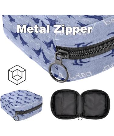 Shop Parrot Bird Pattern Menstruation Pad Bag with Zipper - Stylish Women's Napkin & Tampon Pouch for Girls - Buy Online on GoSupps.com