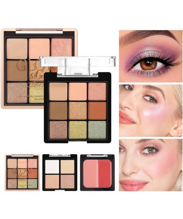 Palette de Maquillage pour Femmes | Fards Paupi res Sourciller Blush Palette Femme | Effets Satin s et Mats Cosm tiques Doux Beaut pour Soir e et Voyages # 02 - Buy Online on GoSupps.com