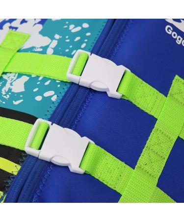 Toddler Swim Vest Floaties - Adjustable Safety Strap, Blue, 4-6 Years - Buy Online on GoSupps.com