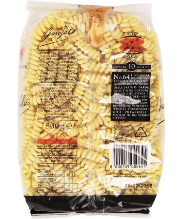  Garofalo Garofalo Fusilli Bucati Corti (500 g) - Pack of 6 - Buy Online on GoSupps.com