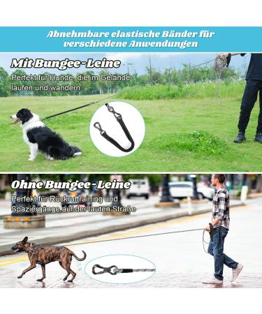 Buy Aystkniet Bungee Tow Leash for Dogs - Shock-Absorbing Padded Handle Reflective Lockable Hooks - 3m to 20m Options for Medium & Large Dogs - Buy Online on GoSupps.com