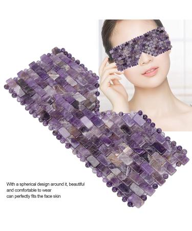 Amethyst Jadestone Eye Relax Mask - Natural Face Massager for Dark Circle Reduction - Buy Online on GoSupps.com