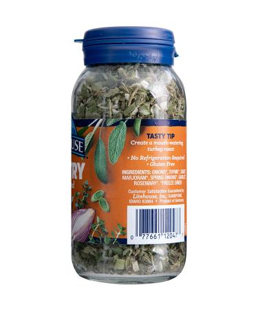 Litehouse Freeze-Dried Herb Pantry Staple 6-Pack - Garlic, Jalapeno, Spring Onion, Ginger, Red Onion, Poultry Herb Blend - Buy Online on GoSupps.com