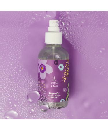LUMA & LEAF Dream On Mist - Lavender & Blueberry Sleep Mist for Night Skin Restoration | Natural Ingredients | Relaxation & Facial Renewal - 4 FL Oz - Buy Online on GoSupps.com