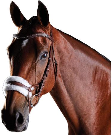 Collegiate ComFiTec Sheepskin Bridle Black Full Size - Premium Quality Horse Bridle for Comfort & Style | International Shipping Available - Buy Online on GoSupps.com