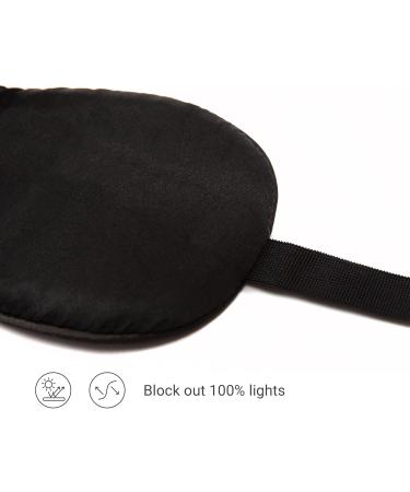 Morus Organic Mulberry Silk Sleep Mask - Adjustable Light-Blocking Non-Toxic 22MM Silk in Red | Luxury Sleep Accessory - Buy Online on GoSupps.com