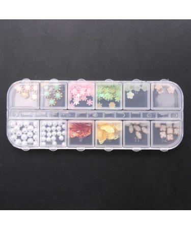 Desikixudy 3D Shape New Nail Clear Nail Pearl Diy Nail Art Decorations Rhinestone Manicure Tools 13# - Buy Online on GoSupps.com