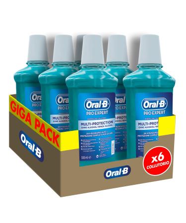 Oral-B Pro-Expert Multi-Protection-Mundwasser combats plaque-causing bacteria mint for long-lasting fresh breath 24-hour protection without alcohol maxi format with 6 packs x - Buy Online on GoSupps.com