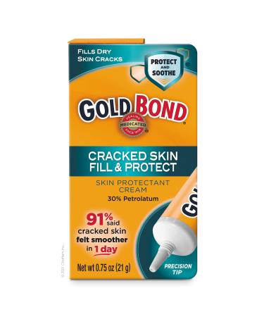 Gold Bond Medicated Cracked Skin Cream 0.75 oz., Fill & Protect Skin Protectant Cream