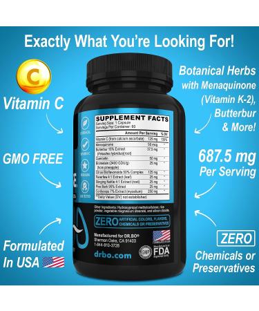 Dr. BO Lung Support & Colon Cleanse - Herbal Formula for Respiratory Health & Bowel Movements - Buy Online on GoSupps.com