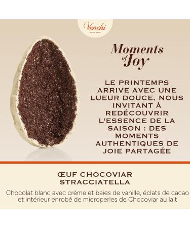 Venchi - uf au Chocolat Chocoviar Stracciatella 390 Gr Sans Gluten Collection de P ques Venchi avec Surprise Id e Cadeau - Buy Online on GoSupps.com