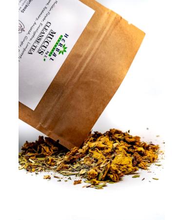 Mucus Cleanse Tea Loose Premium Pure Herbs / 50g - Lungs Detox Immune Booster Respiratory Support - Herbal Remedies by J. - Buy Online on GoSupps.com