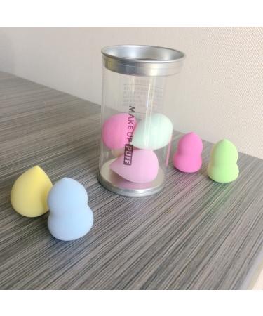 DLME Makeup Sponge mini Set Blender Beauty Foundation Blending Sponge - Multi-colored,Pink,8 Piece Set
