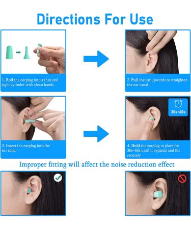 (50 Pair) Reusable Soft Foam Earplugs for Sleeping, Concerts, Travel - 35dB Highest NRR - Buy Online on GoSupps.com