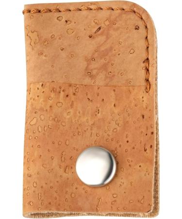 Eco-Friendly Cork Fabric Toothbrush Cover | Push Button Closure | Vegan & Sustainable | Made in Portugal - Buy Online on GoSupps.com