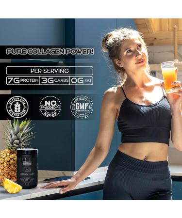 LIVE LGNDRY LABS Collagen Peptides Powder Pineapple Flavor Collagen Protein Supplement for Skin Hair Nails & Joint Support 7g Protein per Serving Low Carb 30 Servings - Buy Online on GoSupps.com