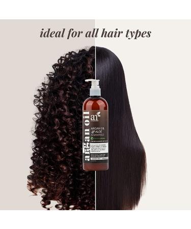 ArtNaturals Argan Oil Shampoo & Conditioner Set - Hydrating Formula for Curly, Color-Treated, and Damaged Hair - 16 oz - Buy Online on GoSupps.com