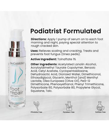 Dr. Canuso Healthy Nail System | 2-Step Antifungal Treatment for Toenail Fungus & Cracked Heels | Fast Repair & Restoration with Tolnaftate 1 - Buy Online on GoSupps.com