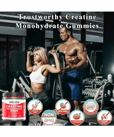 140 Count Creatine Monohydrate Gummies 5000mg Creatine Monohydrate No Sugar Gummies for Women & Men with L-Taurine Vitamin B12 for Muscle Strength Muscle Recovery Glute Builder Energy Boost - Buy Online on GoSupps.com
