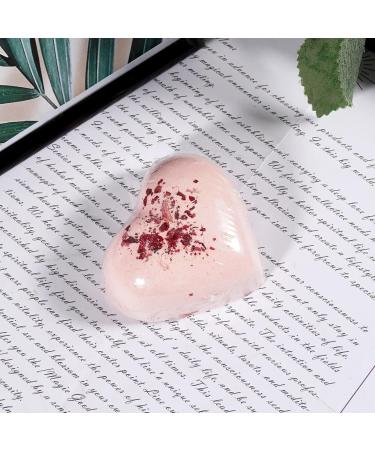 Soulnioi Bath Set of Bubble Bath Bombs Pink Heart Shape Fizzy Bubble Spa Pink White Shower Pouf Bath Loofah Pink Heart Shape Love Scented Candle Anniversary Birthday Valentines Bath Gifts Pink Candle - Buy Online on GoSupps.com