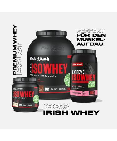 Buy Body Attack Extreme ISO Whey - Neutral 1.8 kg | 100% Irish Pasture Milk CFM Whey Protein Isolate | Gluten-Free Low-Fat High EAAs | Perfectly Soluble No Aspartame - Buy Online on GoSupps.com