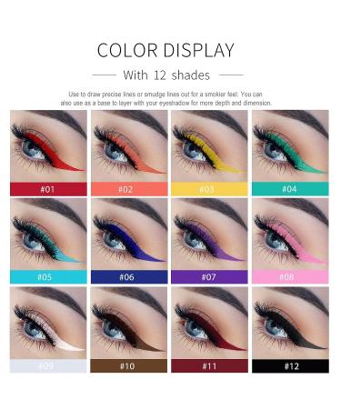 DekRion Liquid Eyeliner - Long-lasting Colored Eyeliner in DeepRed - Waterproof and High-pigmented - Eye Makeup Essential - Buy Online on GoSupps.com