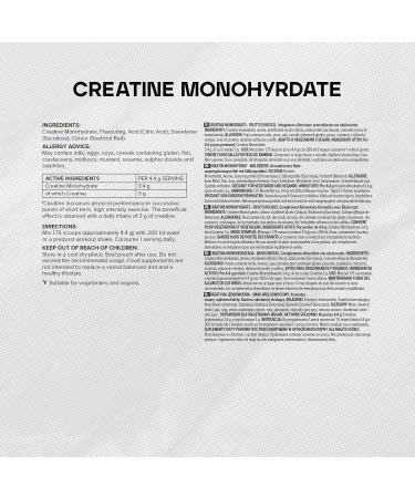 Bulk Creatine Monohydrate Powder - Wild Berry Flavor 500g 100 Servings - Premium Quality Creatine for Energy & Performance - Buy Online on GoSupps.com
