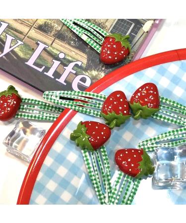 KUFptva 2Pcs Metal Snap Hair Clip Fruit Hair Barrettes Hair Accessories for Women Girls Small Hairpins Thin Hair Thick Hair Headdress - Buy Online on GoSupps.com