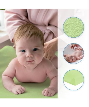 Baby Changing Mat Terry Cover for 70x50 cm Nappy Changer with Raised Edges (Green) - Buy Online on GoSupps.com