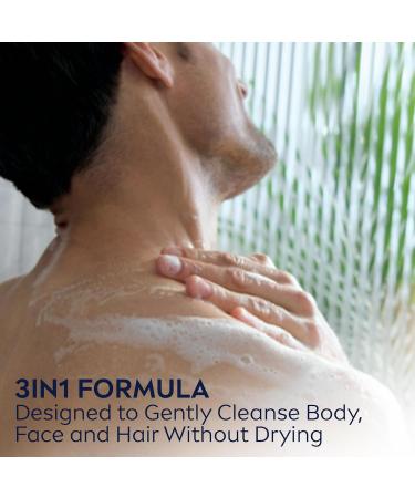 NIVEA MEN Boost 3-in-1 Body Wash - Citrus Scent & Caffeine Enriched for Face Body & Hair | 16.9 Fl Oz | International Shipping Available - Buy Online on GoSupps.com