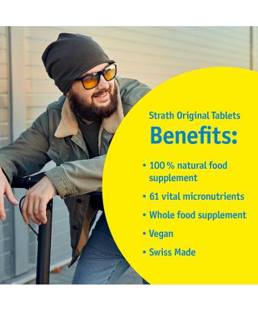 Bio-Strath Original Tablets (100) - Herbal Yeast Food Supplement for Daily Nutrition - Pregnancy & Breastfeeding Safe - Vegan, Lactose & Gluten Free - 100 Count - Buy Online on GoSupps.com