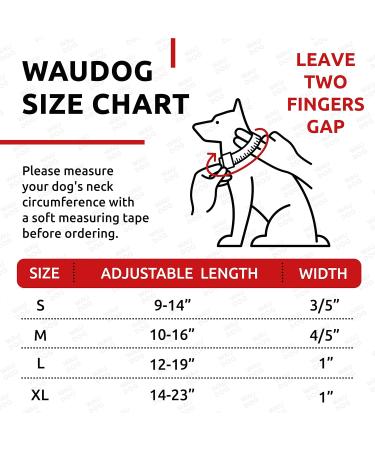 Waudog Ethno Blue Nylon Dog Collar for Large & Medium Dogs - Adjustable 23-35 cm 15 mm Width | Perfect for Puppies & Small Breeds - Buy Online on GoSupps.com