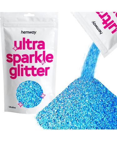 Hemway | Ultra-Shine Glitter ULTRA 1/128" 0.008" 0.2mm - Ocean Blue Holographic 100g Ocean Blue Holographic Ultrafine - 100g