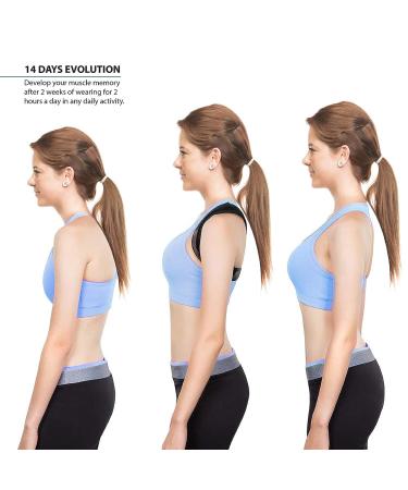 Adjustable Posture Corrector for Men & Women - Comfortable Upper Back Brace for Shoulder Support - Corrector de postura - Buy Online on GoSupps.com
