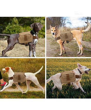 Buy Dilireba Tactical Dog Harness & Backpack for Large Dogs - Perfect for Camping Hiking & Travel - Buy Online on GoSupps.com