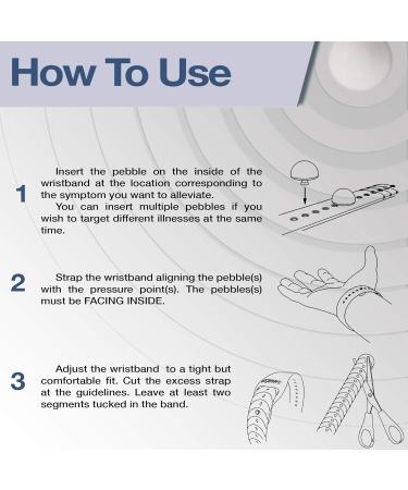 Otsuo Nausea Relief Wristband - Anti-Nausea Acupressure Bands for Motion, Sea & Morning Sickness (Steel Blue) - Buy Online on GoSupps.com