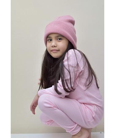 DreamBuy Ribbed Pyjama 6-7 Years Sweet Pink - Unisex Boys/Girls Loungewear, Baby Clothes, Women/Men Pyjamas - 20 Colors Available - Buy Online on GoSupps.com