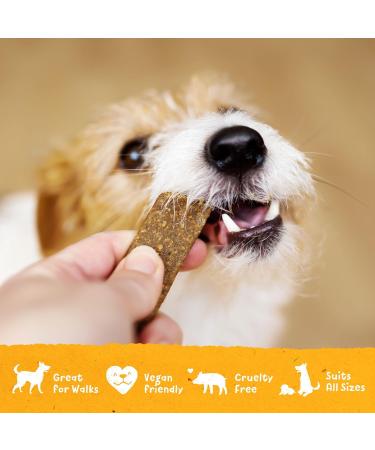 Benevo Vegan Dog Chews. Low fat Rumble Strips ideal training treats or rewards. Cold pressed jerky style chews soft enough to tear. Non-GM vegetarian hypoallergenic. Approx 20 chews per pack 180g 180 g (Pack of 1) - Buy Online on GoSupps.com